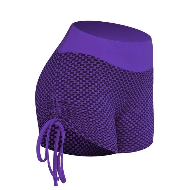 CLZOUD Workout Underwear Purple Nylon,Spandex Womens Seamless Bikini  Underwear Ice Silk Yoga Half Back Covering Panties M