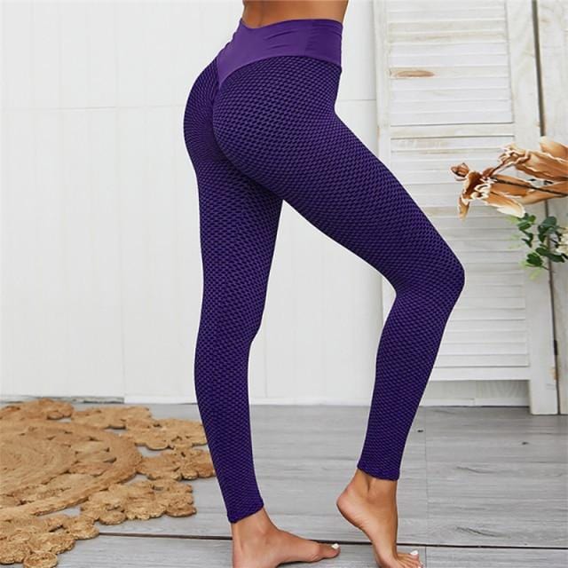 Violet Solid Knitted Leggings