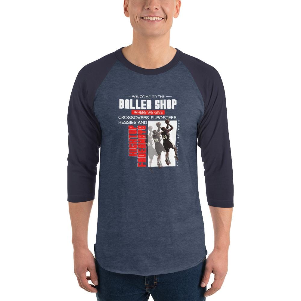 BALLER SHOP - 3/4 sleeve raglan shirt
