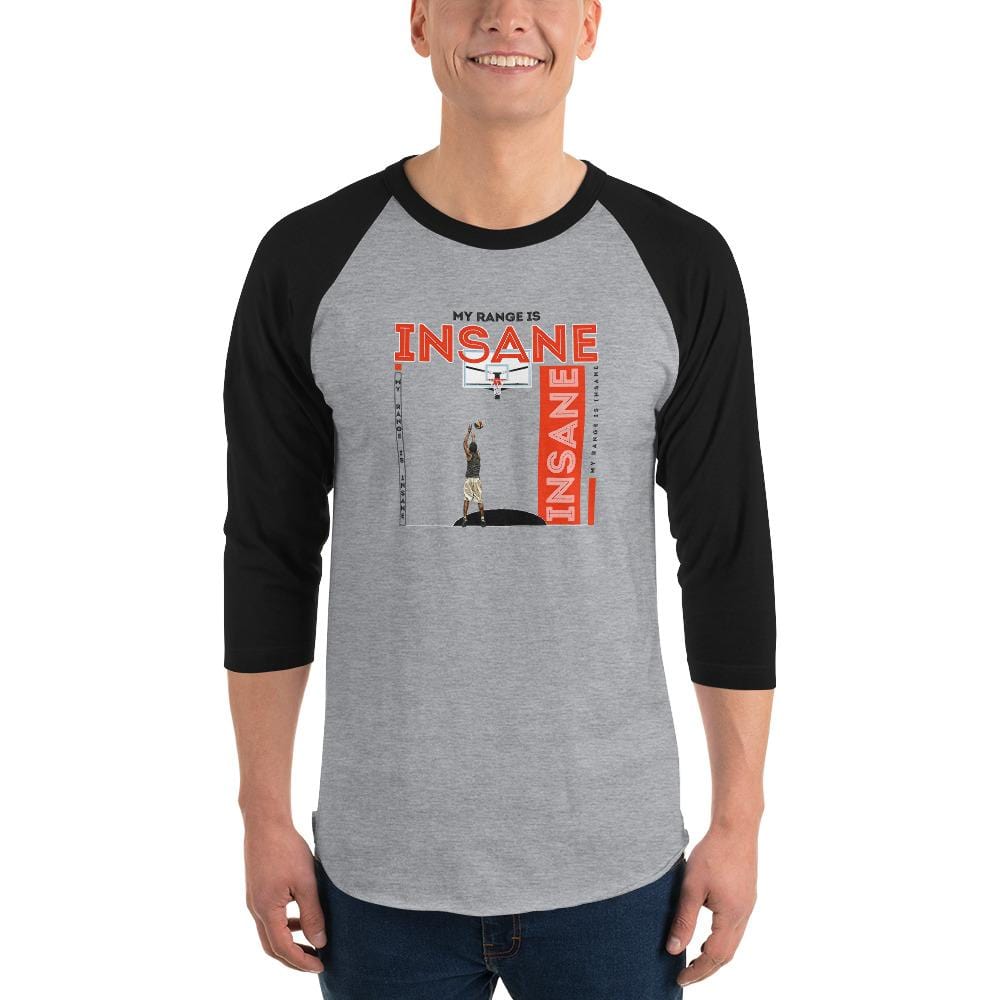 MY RANGE IS INSANE - 3/4 sleeve raglan shirt